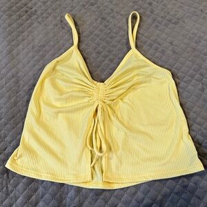 cute yellow open front tank